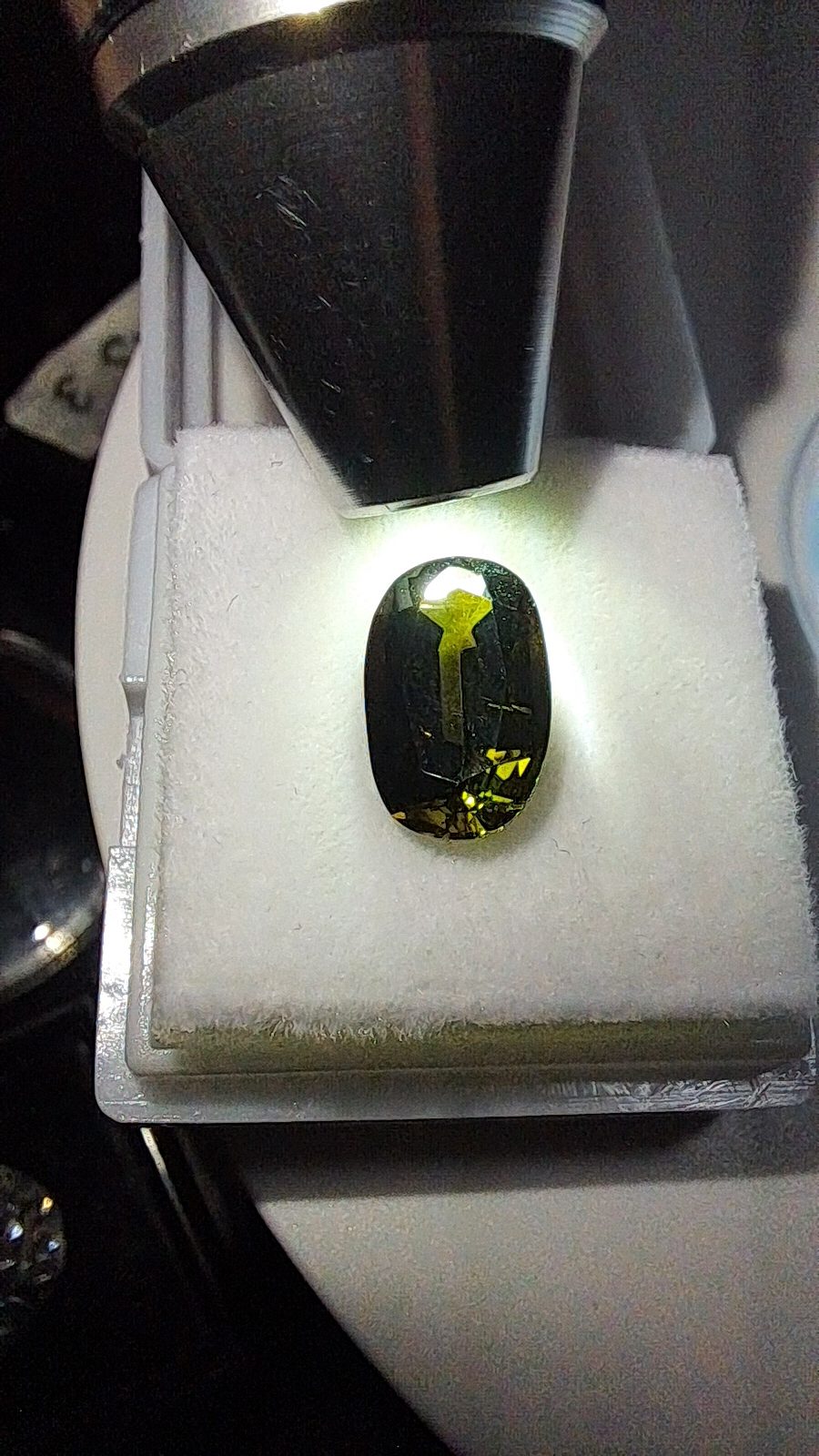 Green Tourmaline Brilliant Facet Oval Cut