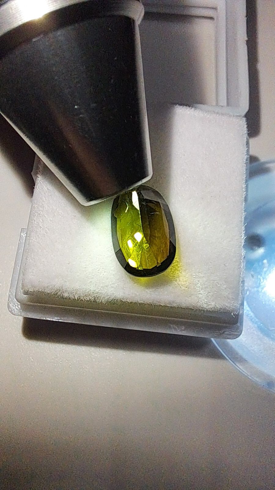 Green Tourmaline Brilliant Facet Oval Cut