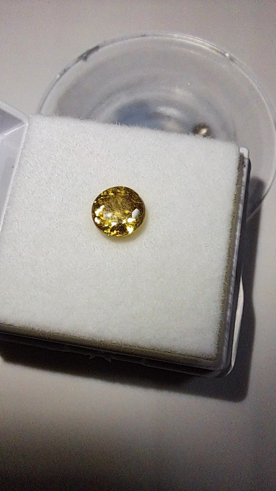 Green Yellow Sphene Brilliant Facet Round