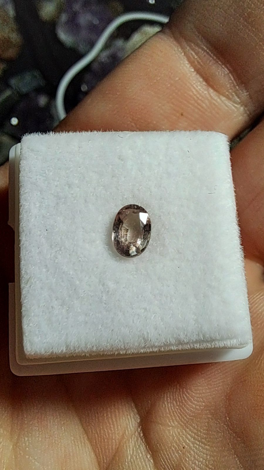 Purple Sapphire Brilliant Facet Oval 