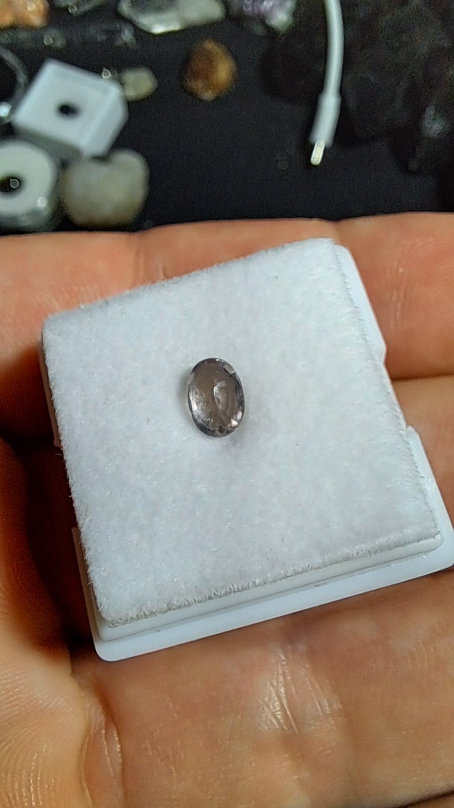 Purple Sapphire Brilliant Facet Oval 
