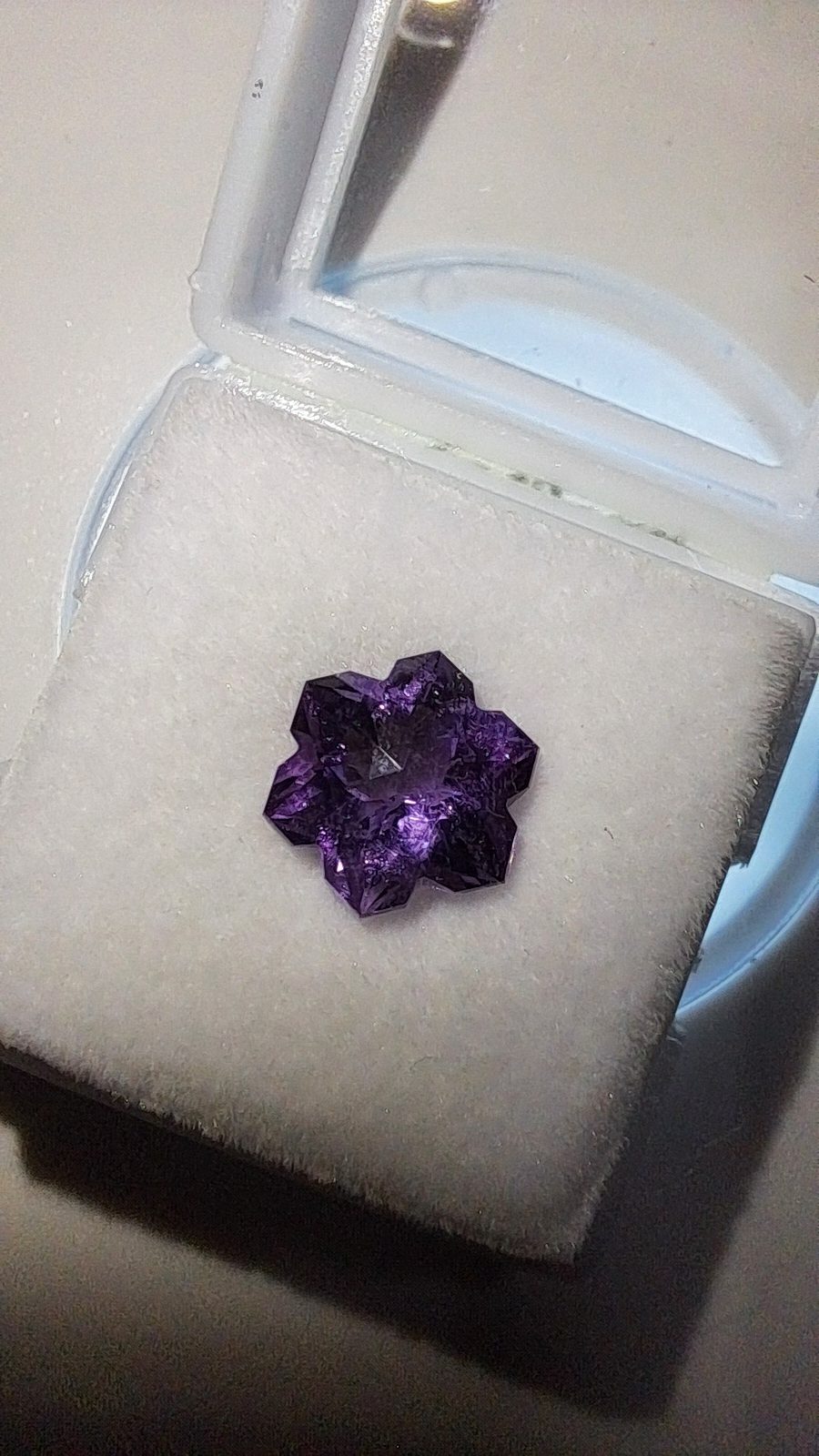Royal Purple Amythyst Brilliant Facet Snowflake Cut