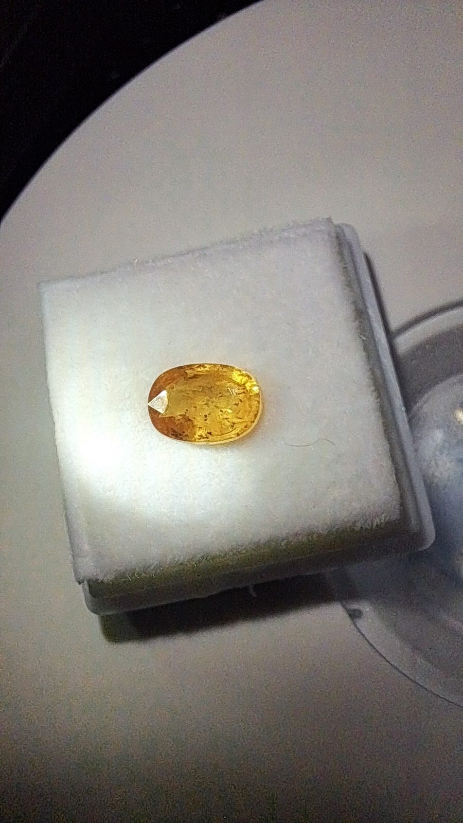 Yellow Sapphire Brilliant Facet Oval Cut