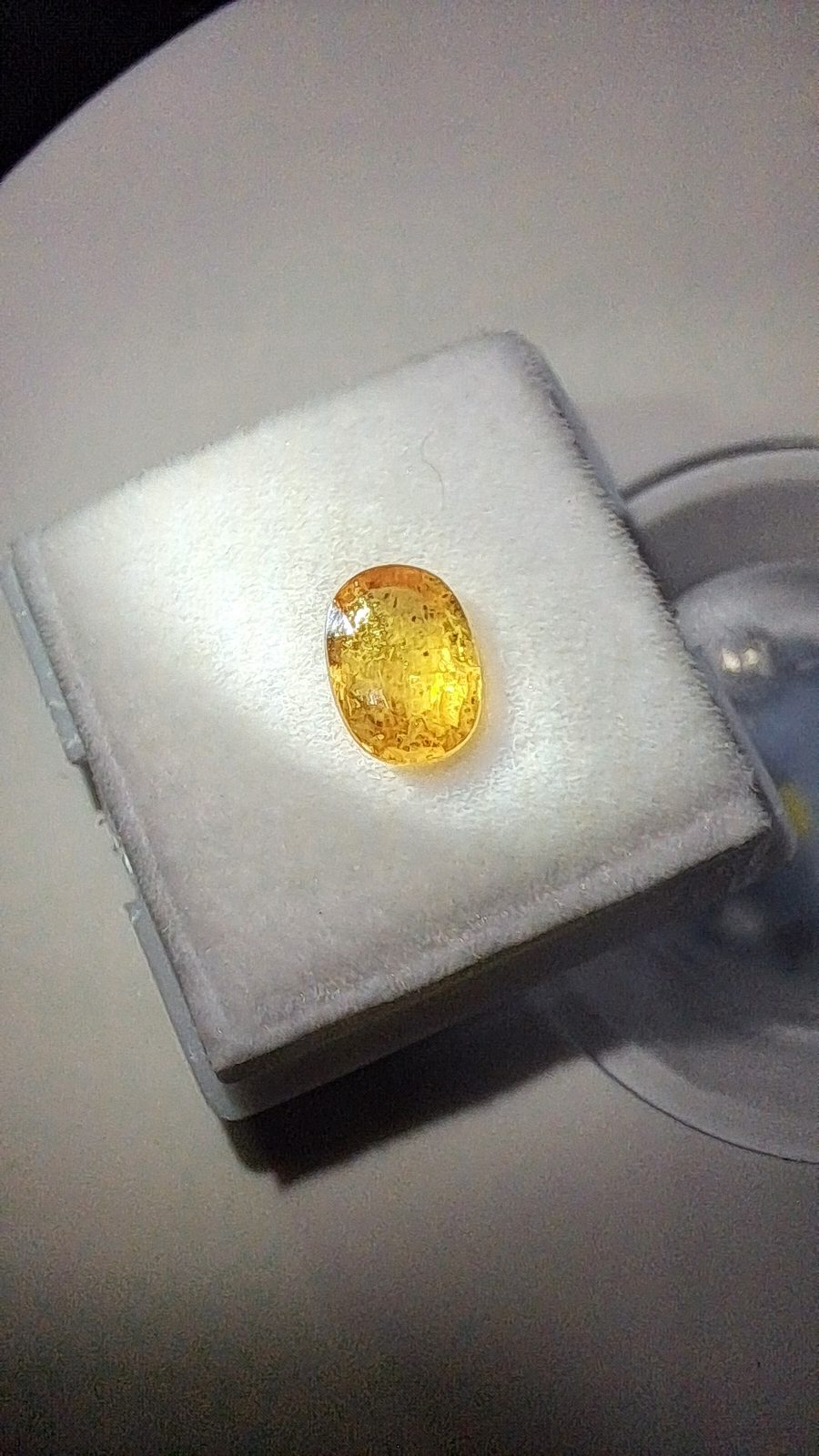 Yellow Sapphire Brilliant Facet Oval Cut