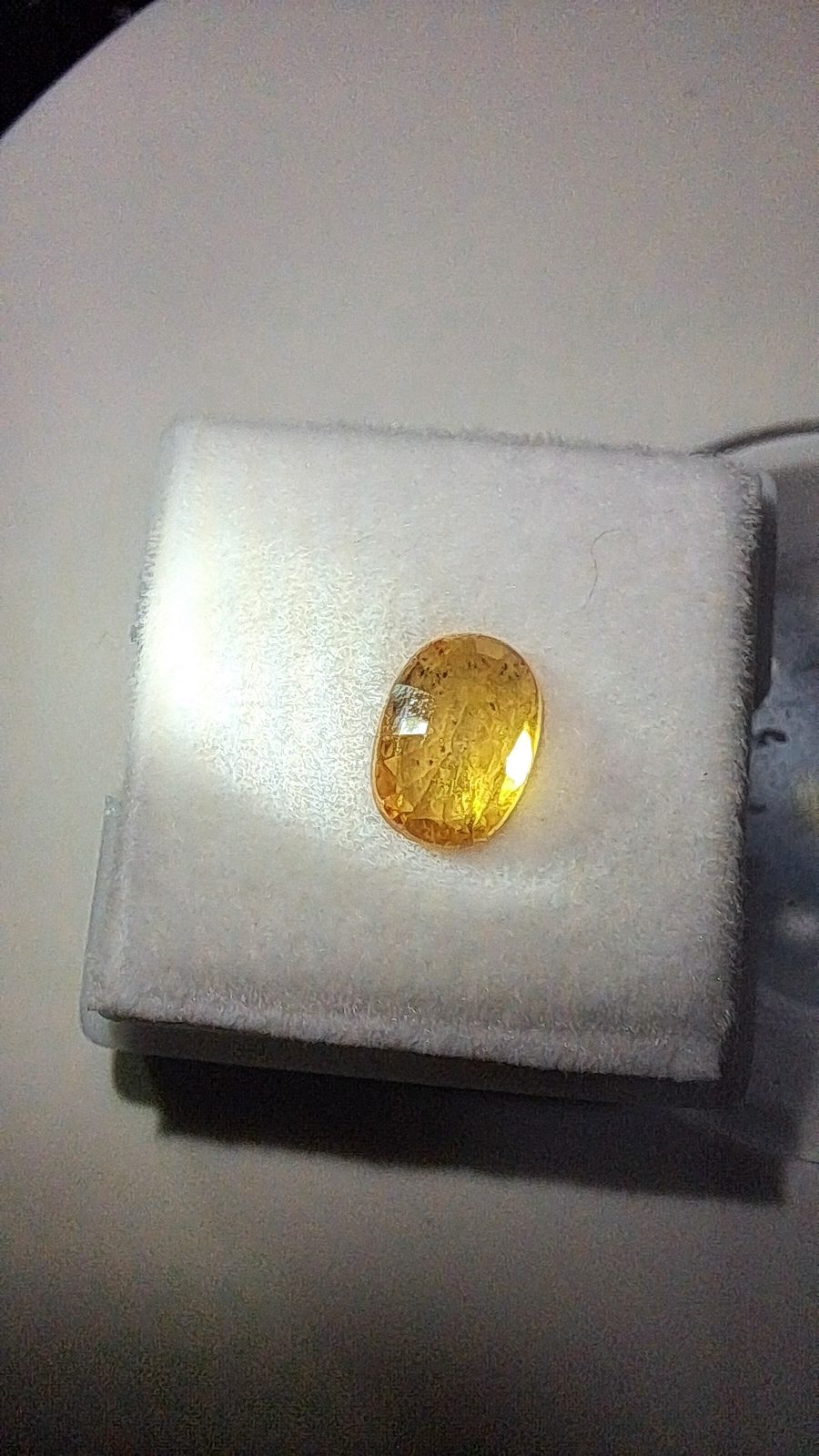 Yellow Sapphire Brilliant Facet Oval Cut