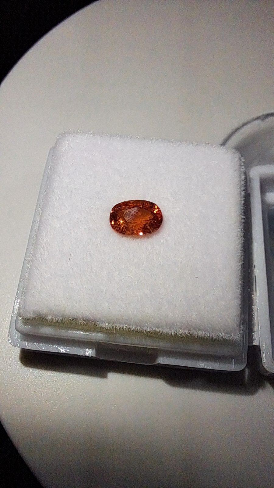 Orange Spessartite Garnet Brilliant Facet Oval