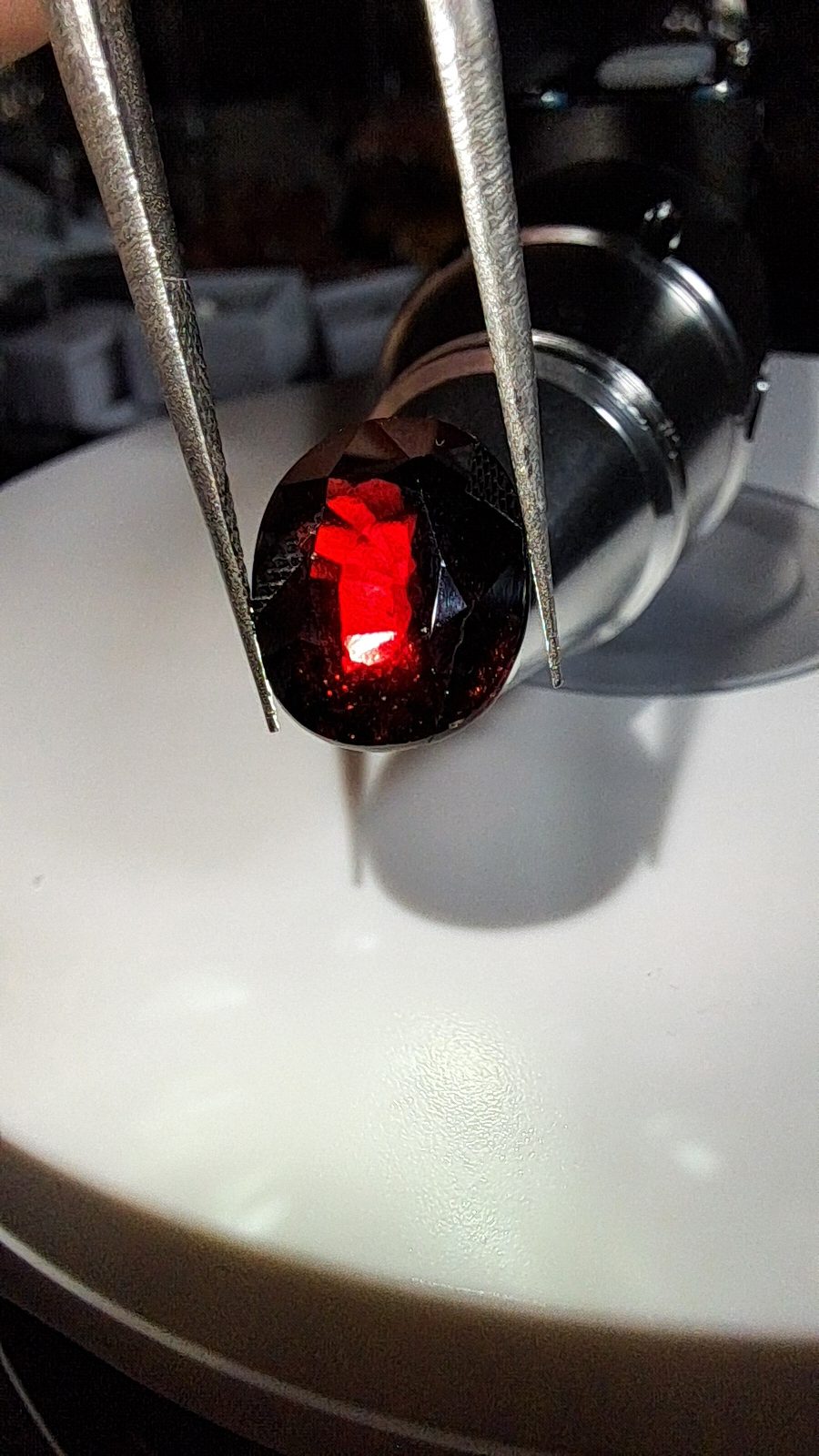 Red Orange Spessartite Garnet Brilliant Facet Oval