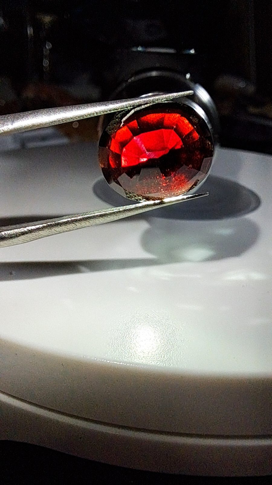 Red Orange Spessartite Garnet Brilliant Facet Oval