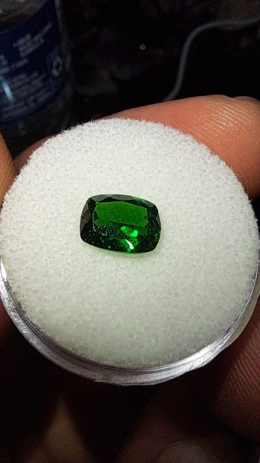 Russian Green Chrome Diopside  Brilliant Facet
