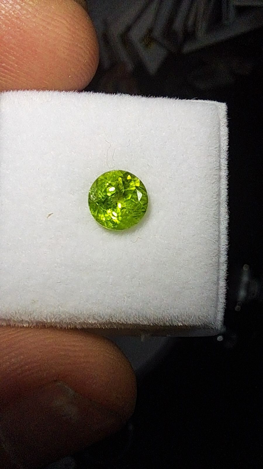 Peridot Brilliant Facet Round Cut