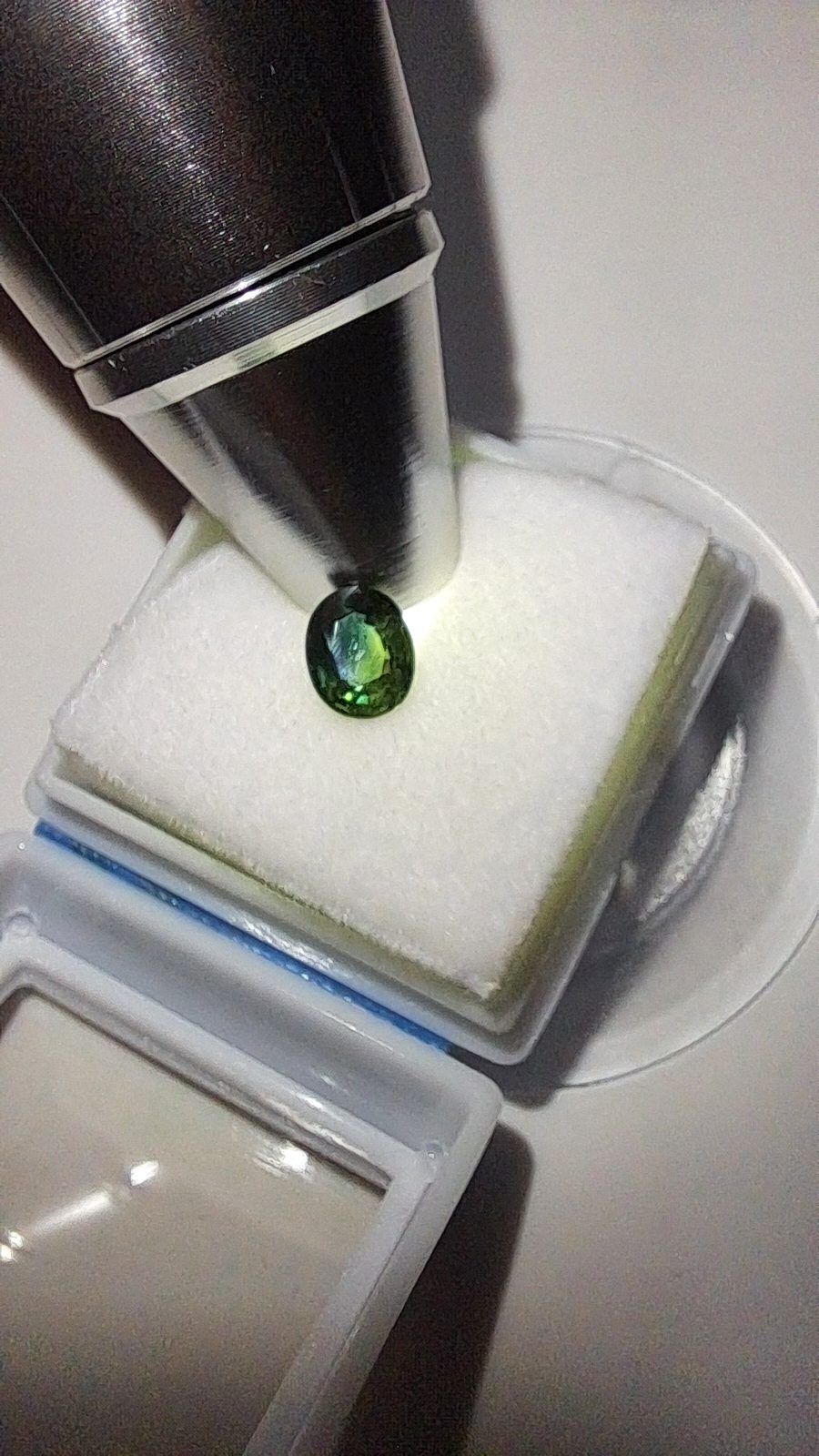 Blue/Green Sapphire Brilliant Facet Oval Cut