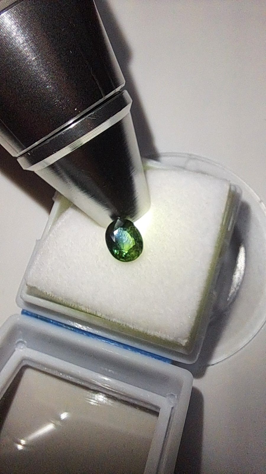 Blue/Green Sapphire Brilliant Facet Oval Cut