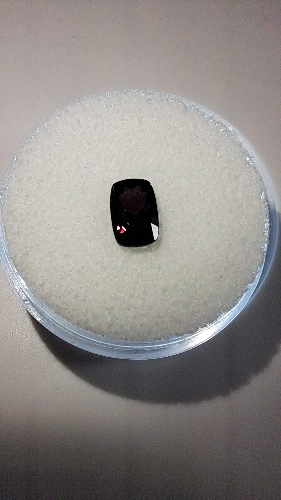 Burmese Red Purple Spinel Brilliant Facet Cushion