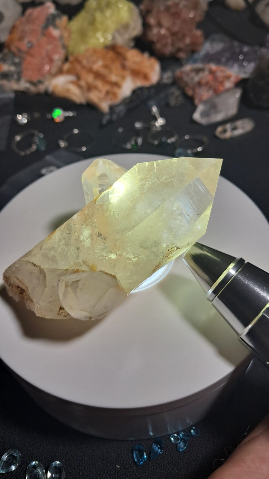 Water Clear Quartz Point Cluster 