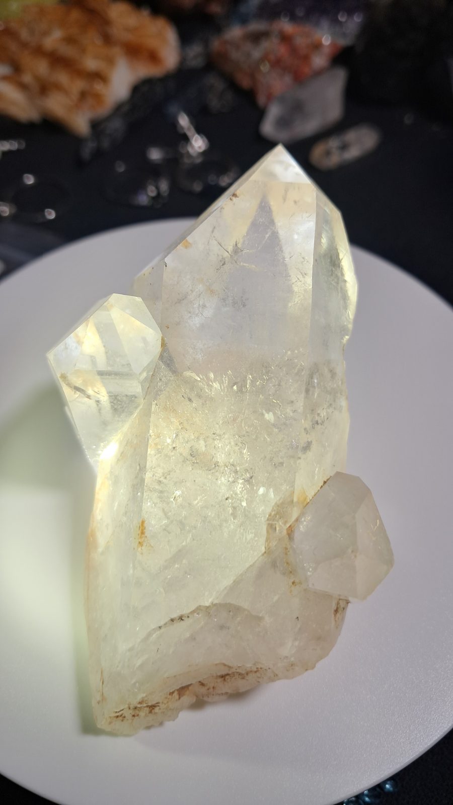 Water Clear Quartz Point Cluster 