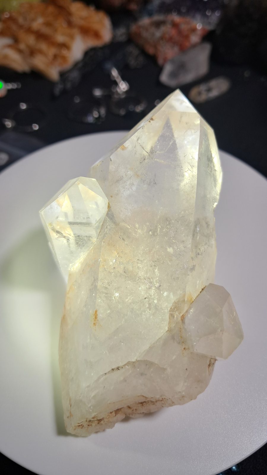 Water Clear Quartz Point Cluster 